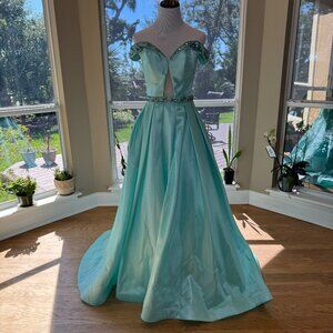 Ashley Lauren mint green ball gown